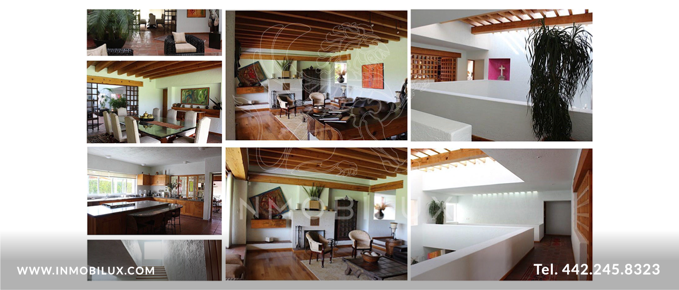 collage interior casa El Campanario Querétaro