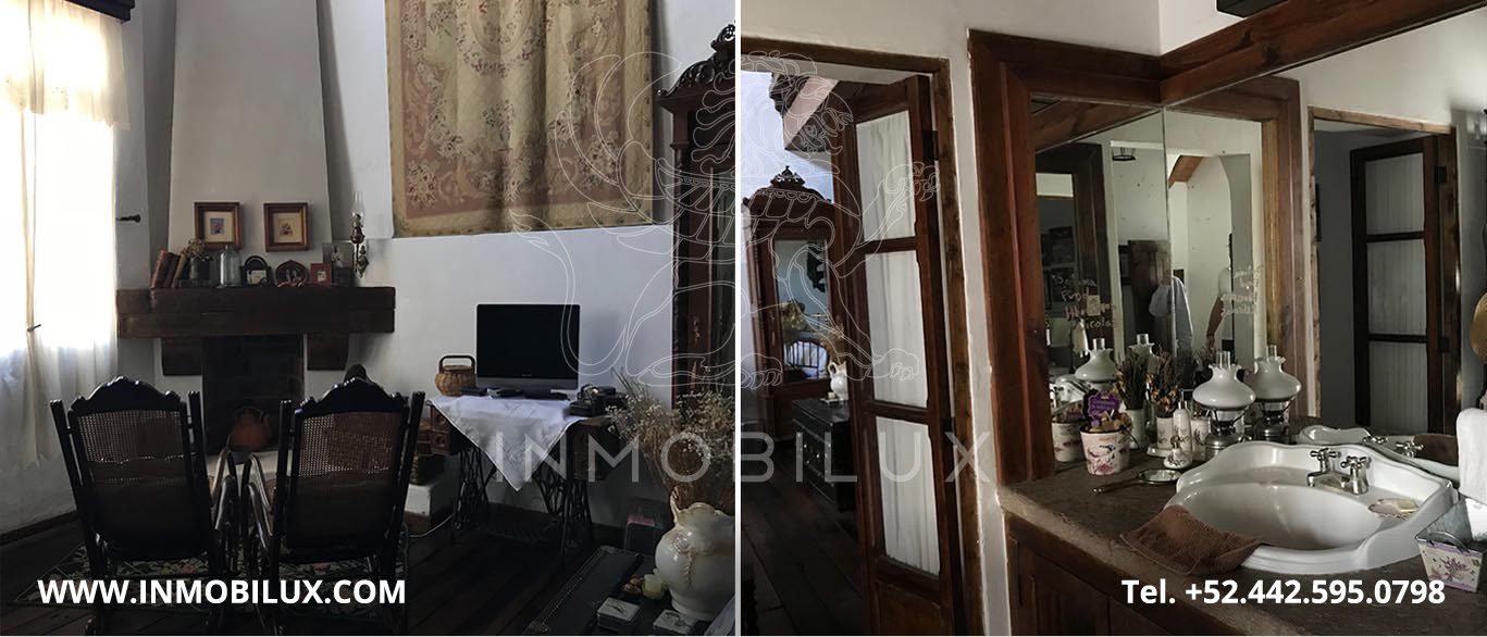 recamara con chimenea casa centro histórico querétaro