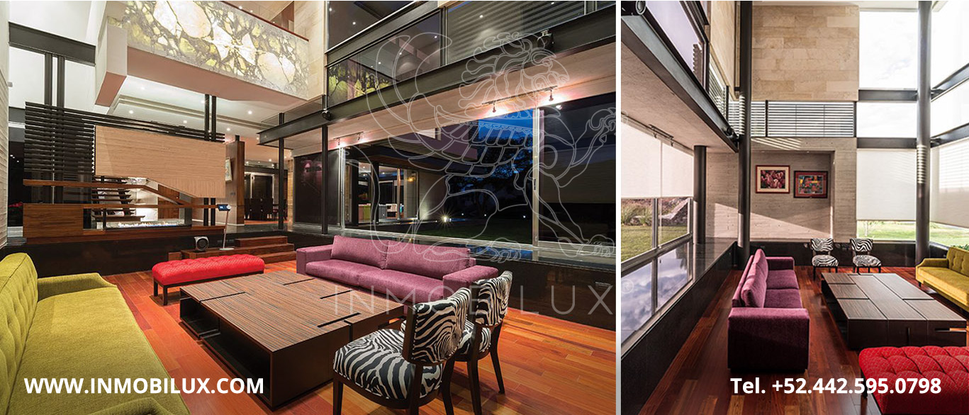 Sala casa en club de golf El Campanario Querétaro