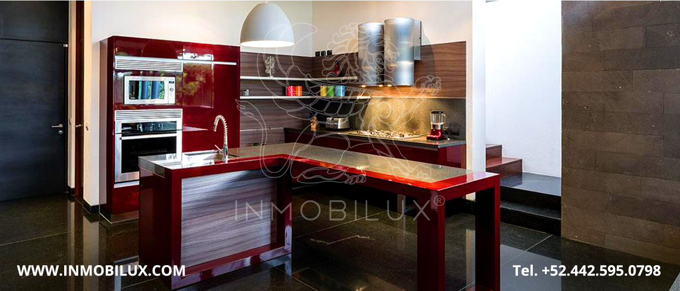 Área de cocina casa en club de golf El Campanario Querétaro