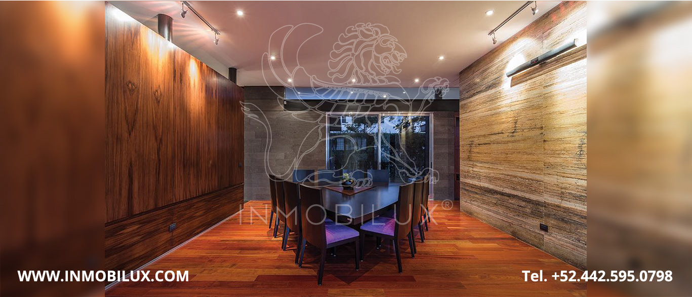 Comedor casa en club de golf El Campanario Querétaro