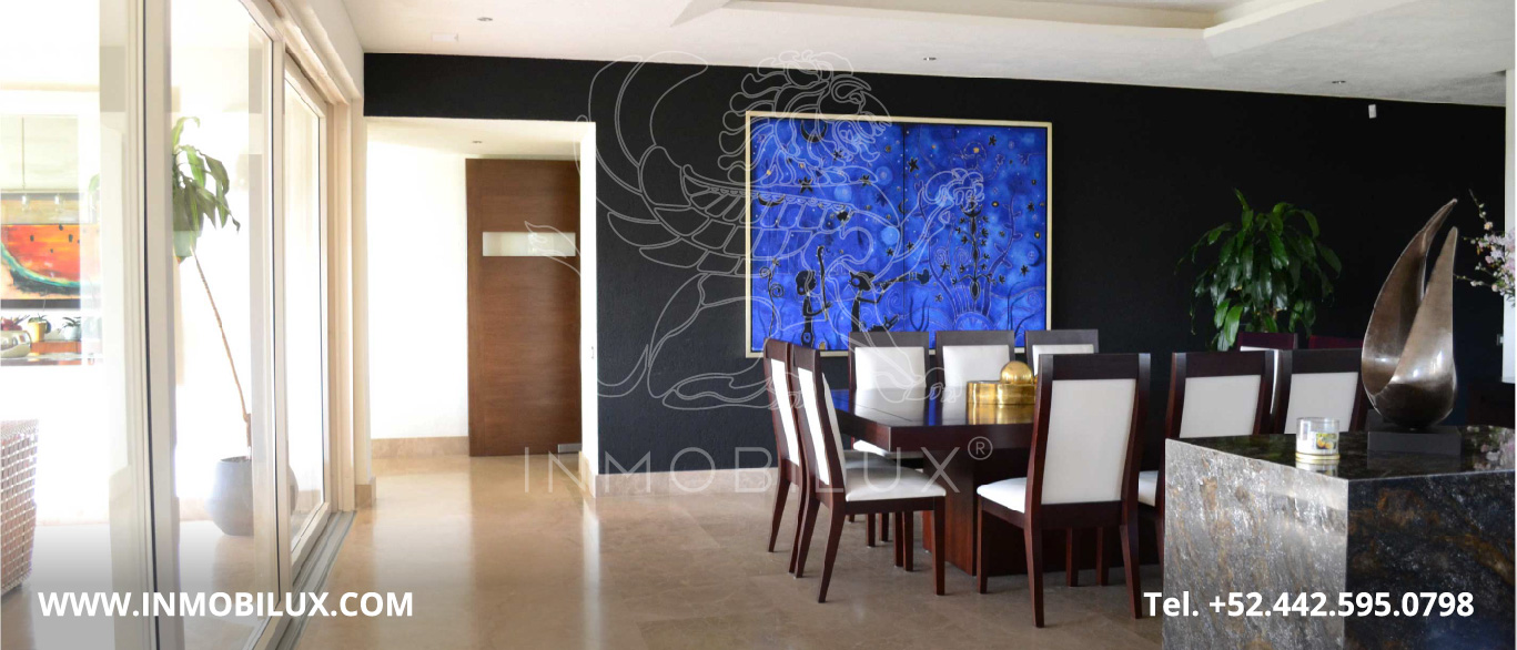 comedor casa en club de golf El Campanario Querétaro