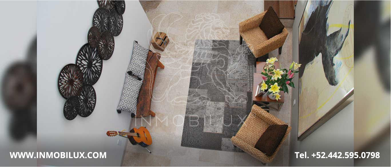 sala casa en El Campanario Querétaro