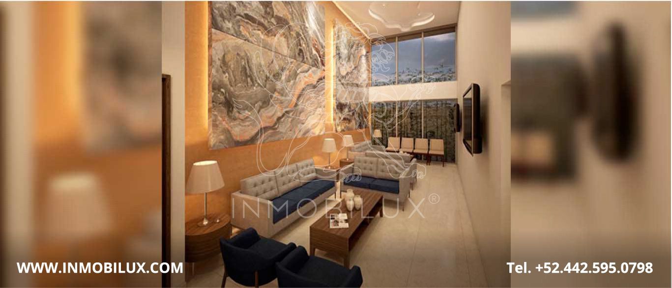 sala de espera oficina World Trade Center Querétaro