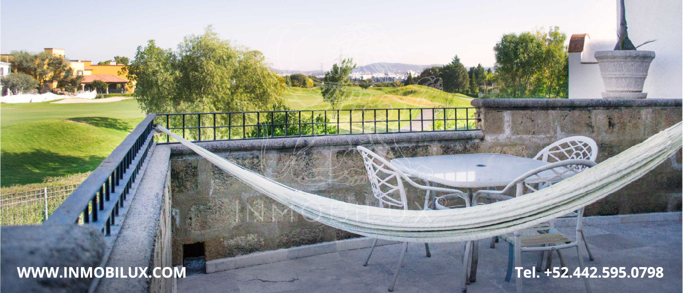 Terraza casa en club de golf El Campanario Querétaro